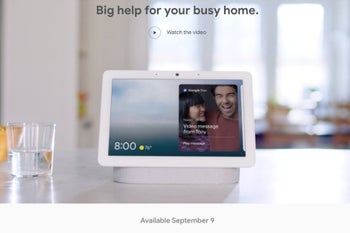 It's official: Google will release the Nest Hub Max on September 9