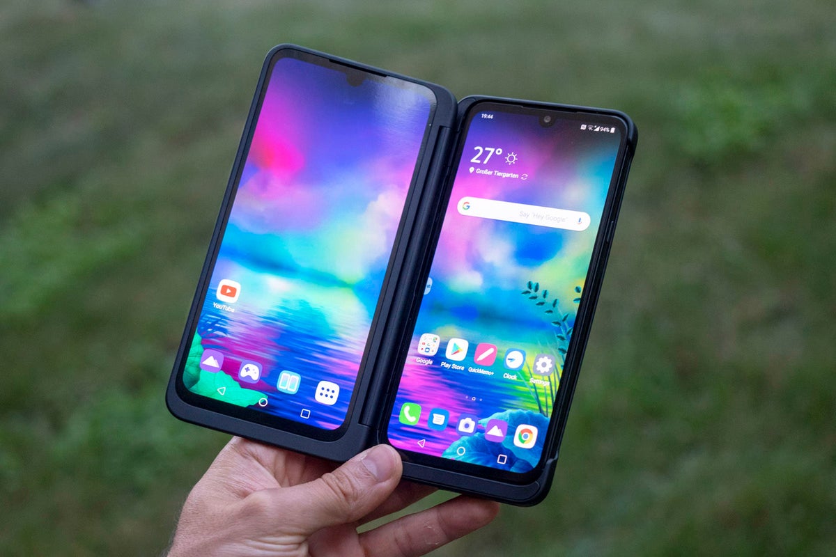 Lg G X Thinq With Dual Screen A Different Foldable Phone Hands On Phonearena Reviews