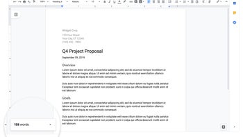 Google Docs update lets users view word count while typing