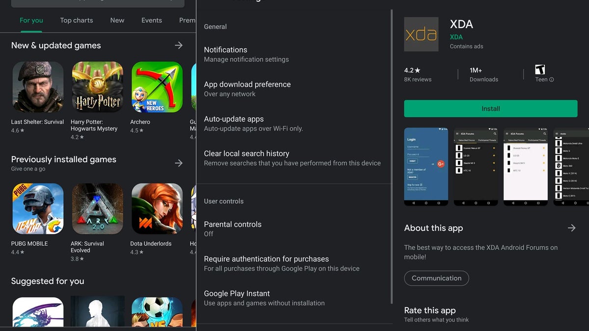 Google Play Store dark theme available for select Android smartphones