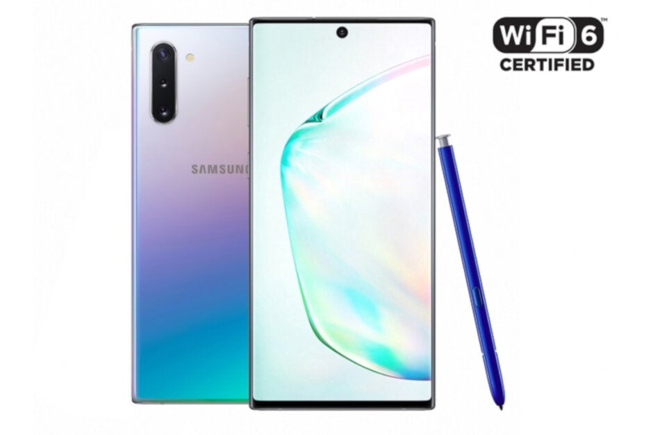 Samsung Galaxy Note 10 phones first to be certified for Wi-Fi 6