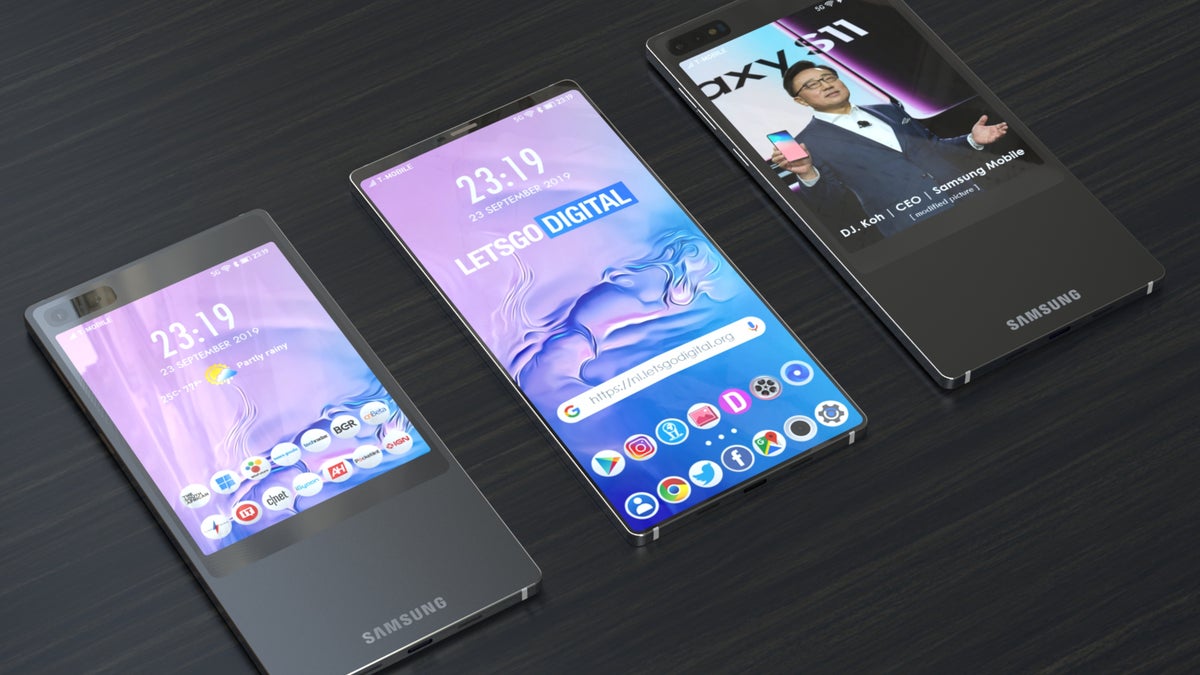 A dual-display Galaxy S11 would be risky but Samsung toys with the concept anyway