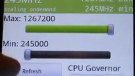EVO 4G overclocked by 30% to 1.267GHz