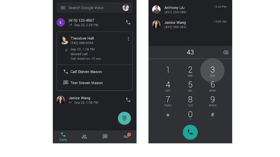 Google Voice app is getting dark theme support on Android