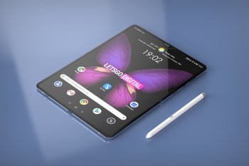 Samsung patent shows a foldable display that works with the S Pen