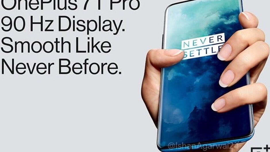 Leaked OnePlus 7T Pro poster teases 90Hz display and "smooth" experience