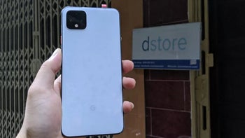 This is the retail box for the Google Pixel 4