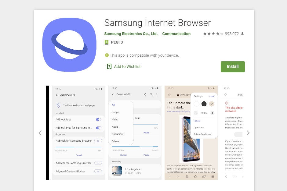 samsung internet browser