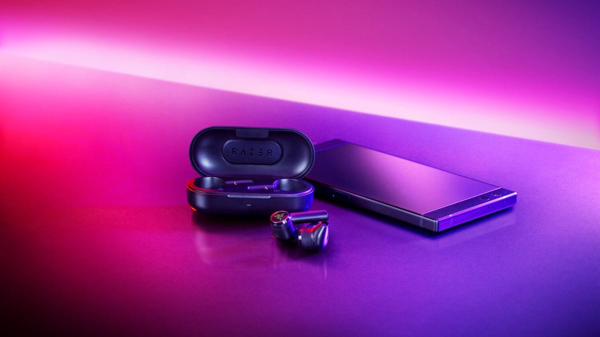 Razer has the black AirPods you wanted, and a modular controller to hit back at ROG Phone