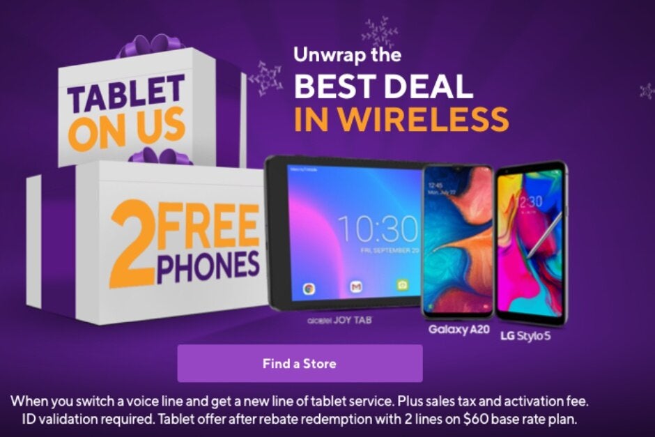 TMobile's flagship prepaid brand can hook you up with two free phones