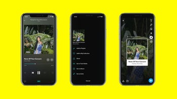 Tidal update adds new option to share music directly to Snapchat