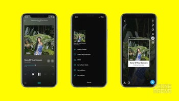 Tidal update adds new option to share music directly to Snapchat