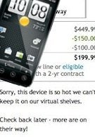 HTC EVO 4G is once again sold out on Sprint's web site