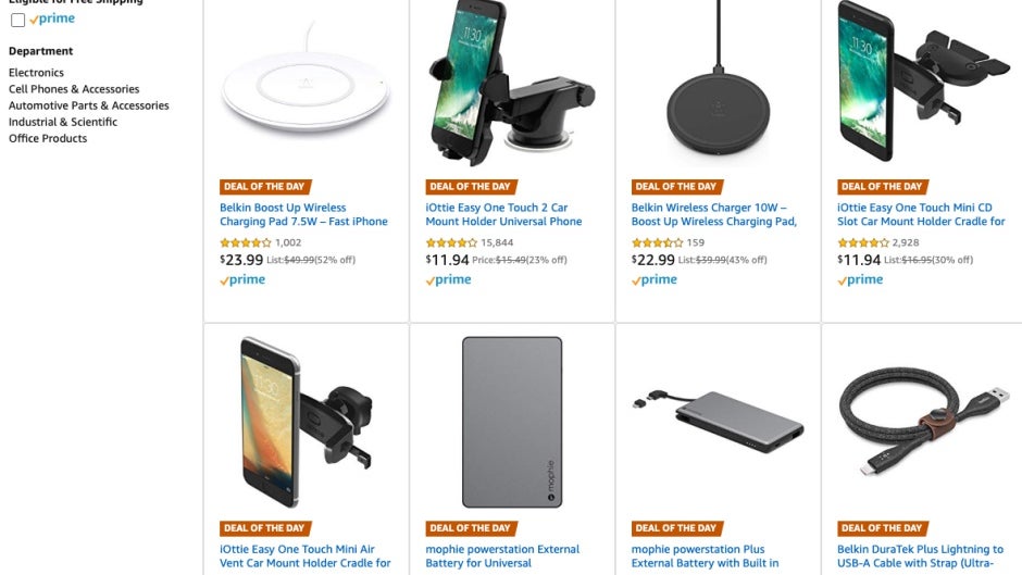 Amazon has several dozen popular smartphone accessories from three top brands on sale today