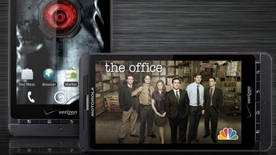 Sign-up page on Motorola's site for the DROID X