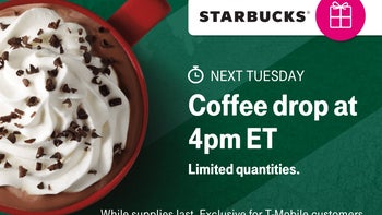 T-Mobile will give away half a million Starbucks gift cards as a bonus deal next Tuesday