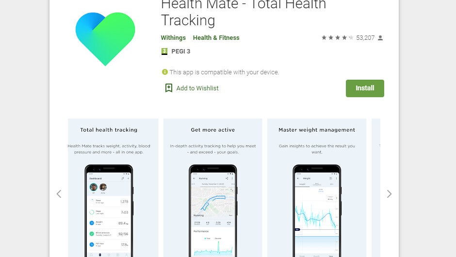 Withings app updated with dark theme, Google Fit and Strava integration