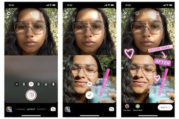 Instagram's new Layout feature lets you upload multiple photos in a Story
