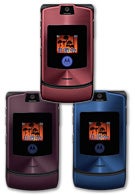 Motorola RAZR V3i comes in three new colors