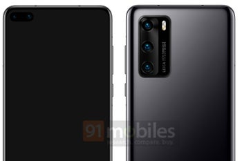 Huawei P40 leaks out with punch-hole display, triple-camera setup