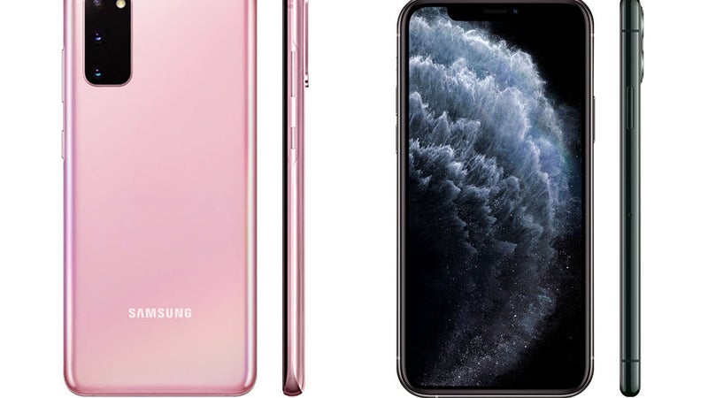 Galaxy S20 vs iPhone 11 series specs, sizes and prices