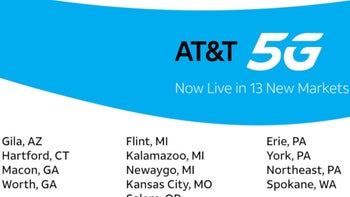 AT&T lights up 5G in 13 additional markets