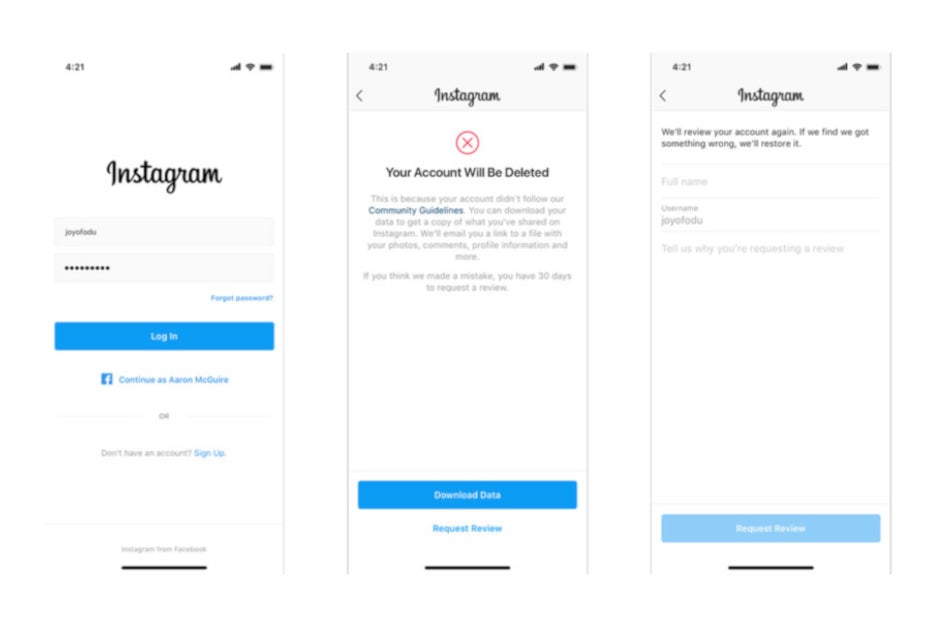 Instagram finally lets disabled accounts appeal directly within the app