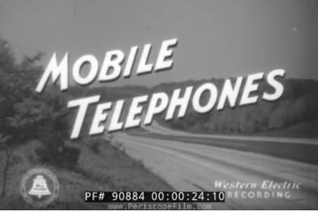 You must see this 1940s video showing what passed for mobile telephony at the time