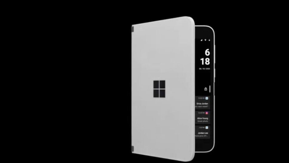 See how Surface Duo users will receive notifications without an external screen