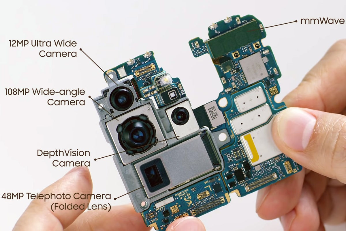 Samsung strips a Galaxy S20 Ultra to show the periscope and Verizons 5G antennas