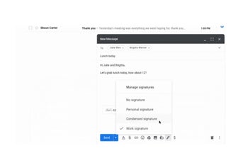 Google adds support for multiple signatures in Gmail
