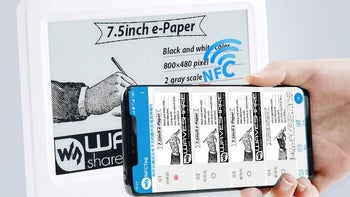 A new e-ink display needs no batteries, can be powered by a phone’s NFC chip