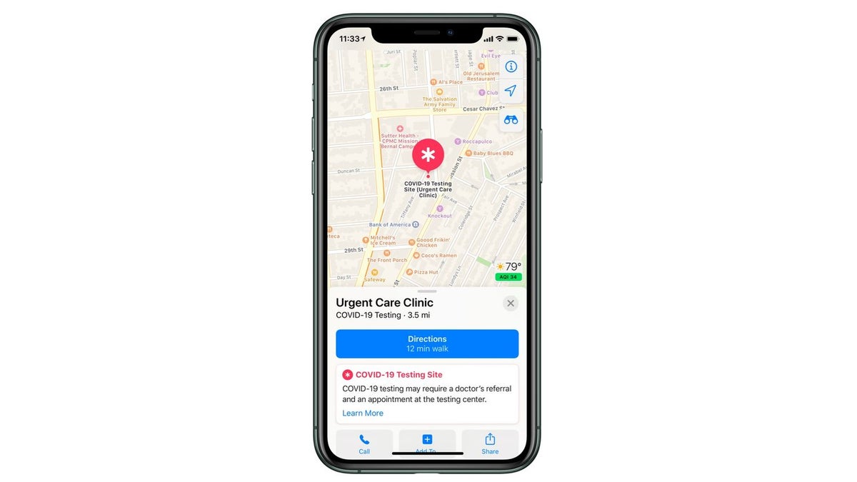 Apple starts registering COVID-19 testing locations, will display them on Apple Maps