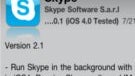 Skype v2.1 for iOS 4 now supports multi-tasking