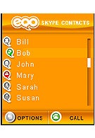 Skype on Treo 650 and popular Motorola cellphones through EQO