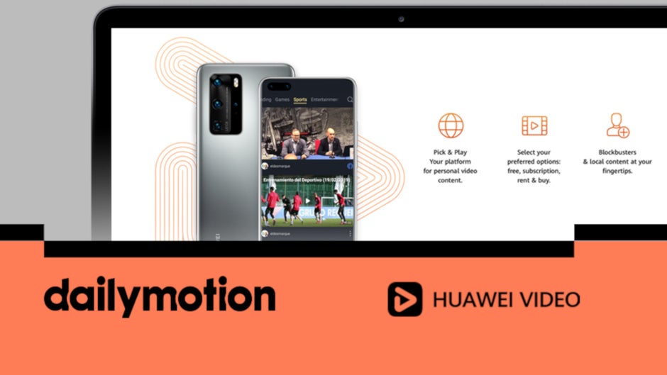Since Huawei can't use the top video sharing service, it has hooked up with number two