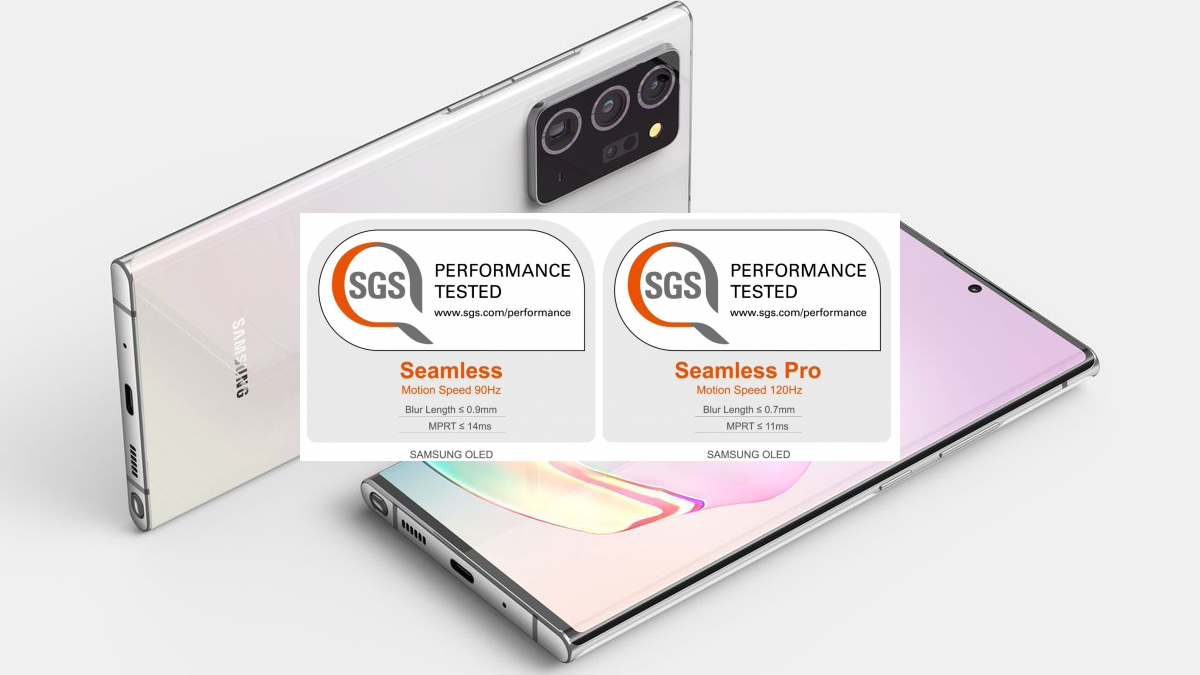 Potential Samsung Note 20 and Galaxy S21 screens certified as 'Seamless Display' with 90Hz refresh mode