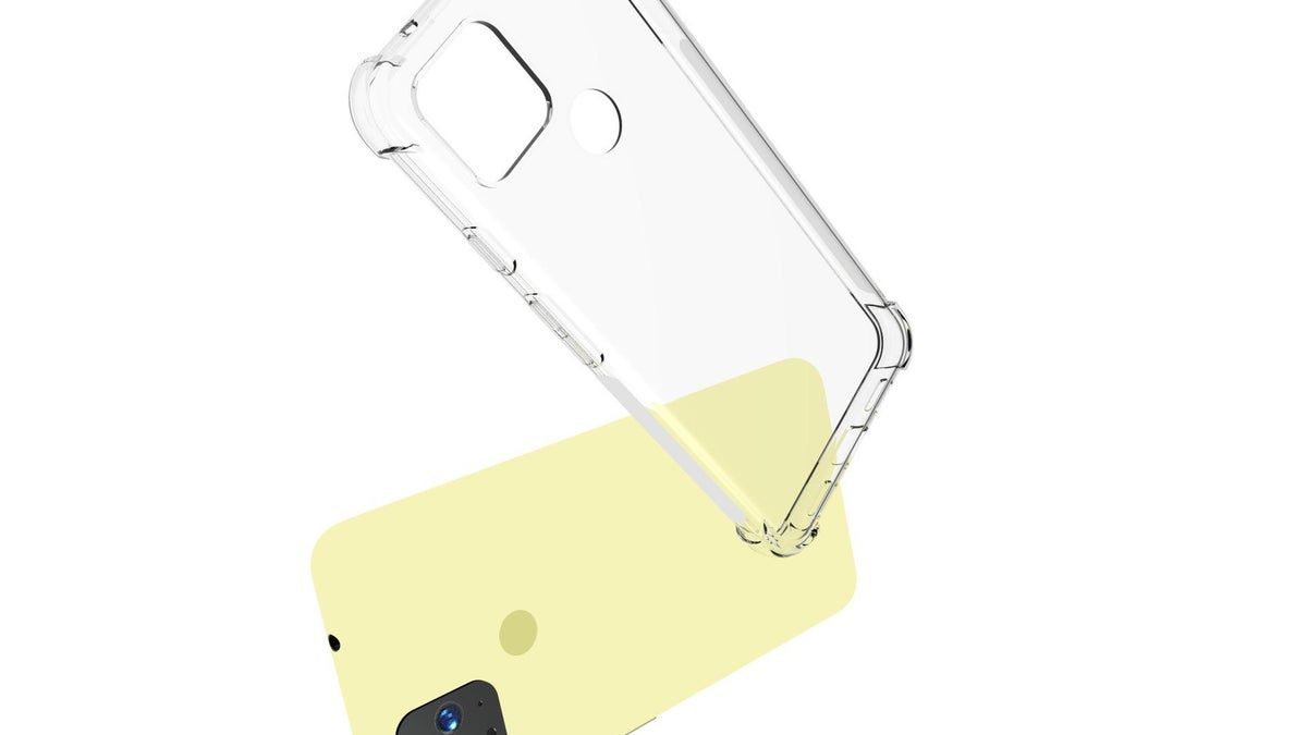 Leaked Pixel 5 XL case shows a physical fingerprint reader, 3.5mm headphone jack, and small notch