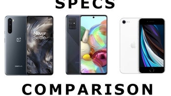 OnePlus Nord 5G vs Galaxy A71 5G vs iPhone SE: specs comparison