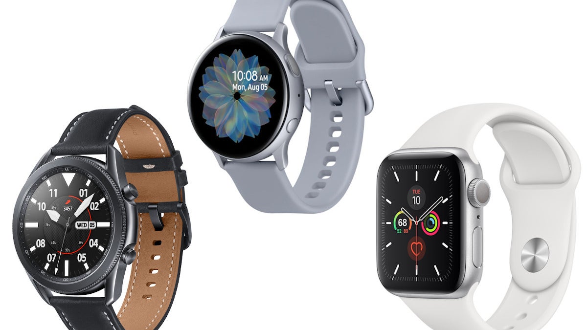Samsung Galaxy Watch 3 vs Galaxy Watch Active 2 vs Apple Watch 5: design, specs features comparison PhoneArena