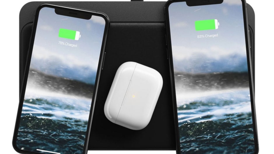 Aira's FreePower charges two phones and AirPods at the same time