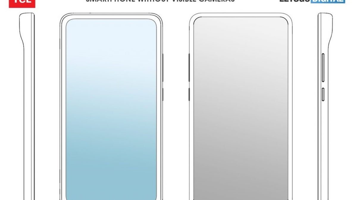 TCL patents smartphone with "invisible" cameras inside a small hump