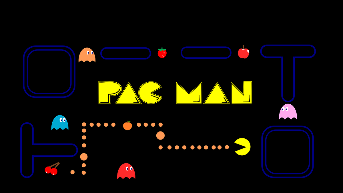 Pac man vertical art