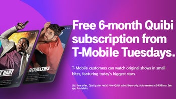 T-Mobile offers customers free 6-month Quibi subscriptions
