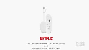 Save $40 when you buy a Chromecast with Google TV and Netflix bundle