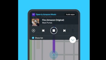 Waze now fully supports Amazon's Music streaming service