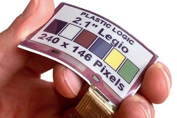 Plastic Logic and E Ink unveil the first flexible color display