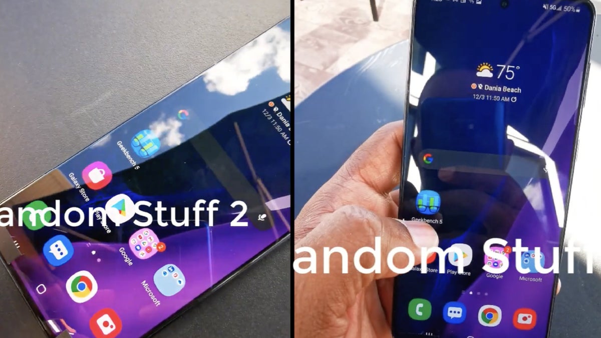 Samsung's 5G Galaxy S21+ has been spotted on video for the first time