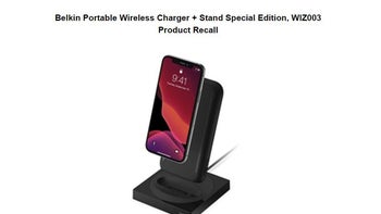 Portable Wireless charger by Belkin, sold by Apple, is being recalled for fire and shock hazards