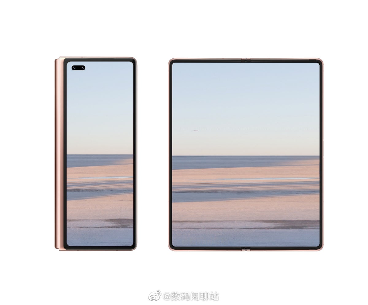 Huawei Mate X2 leak fixes the inside of the folding screen, the shape with a notch
